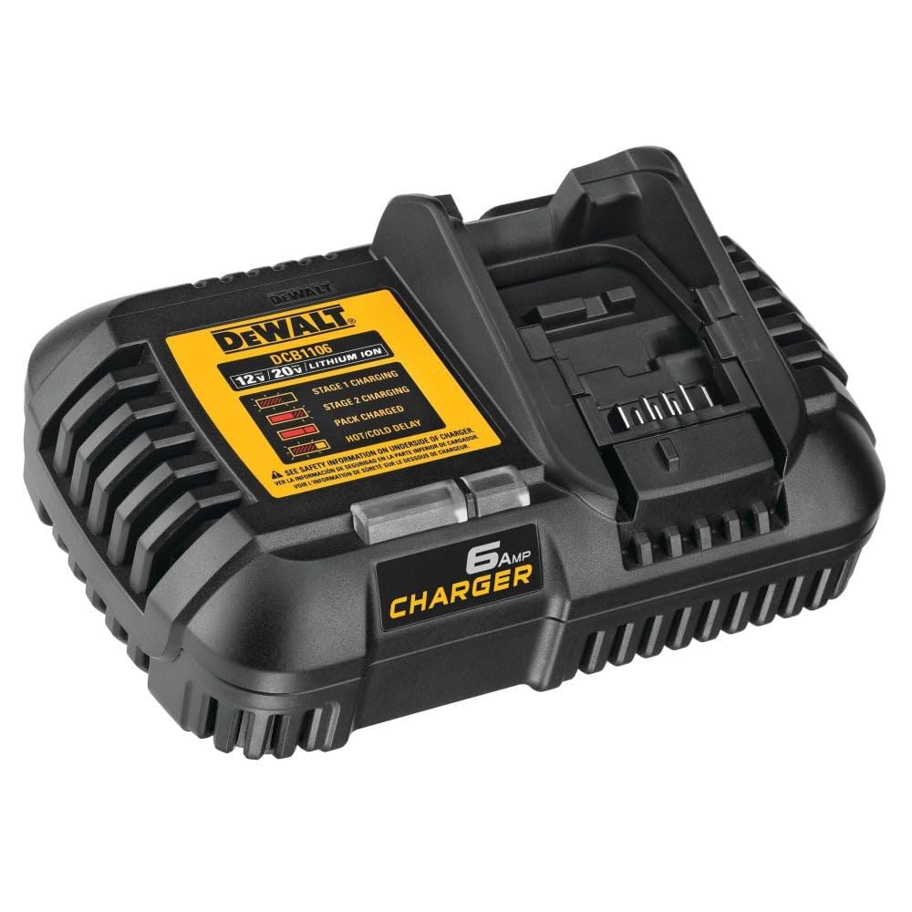 DEWALT 12V MAX*/20V MAX*/FLEXVOLT 6 Amp Charger (DCB1106) Image