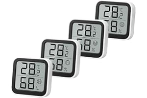 NOKLEAD Thermometer Humidity Meter Inside Mini Hygrometer Monitor Room Temperature Measuring Device with Face Icon Comfort In