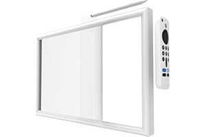 HOOKMEMO Silicone Frame for Echo Show 15,Change The Color of The Frame of Your Echo Show 15 (White)