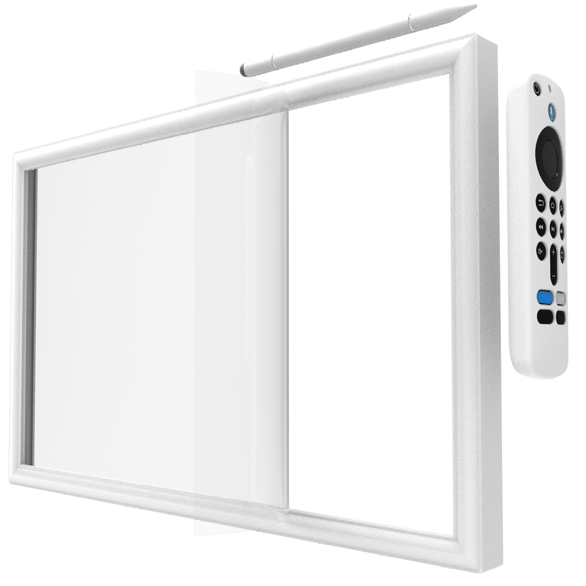 Photo 1 of Silicone Frame for Echo Show 15,Change The Color of The Frame of Your Echo Show 15 (White)