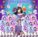 Aphmau Plushies Cat Party Supplies Decorations Cake