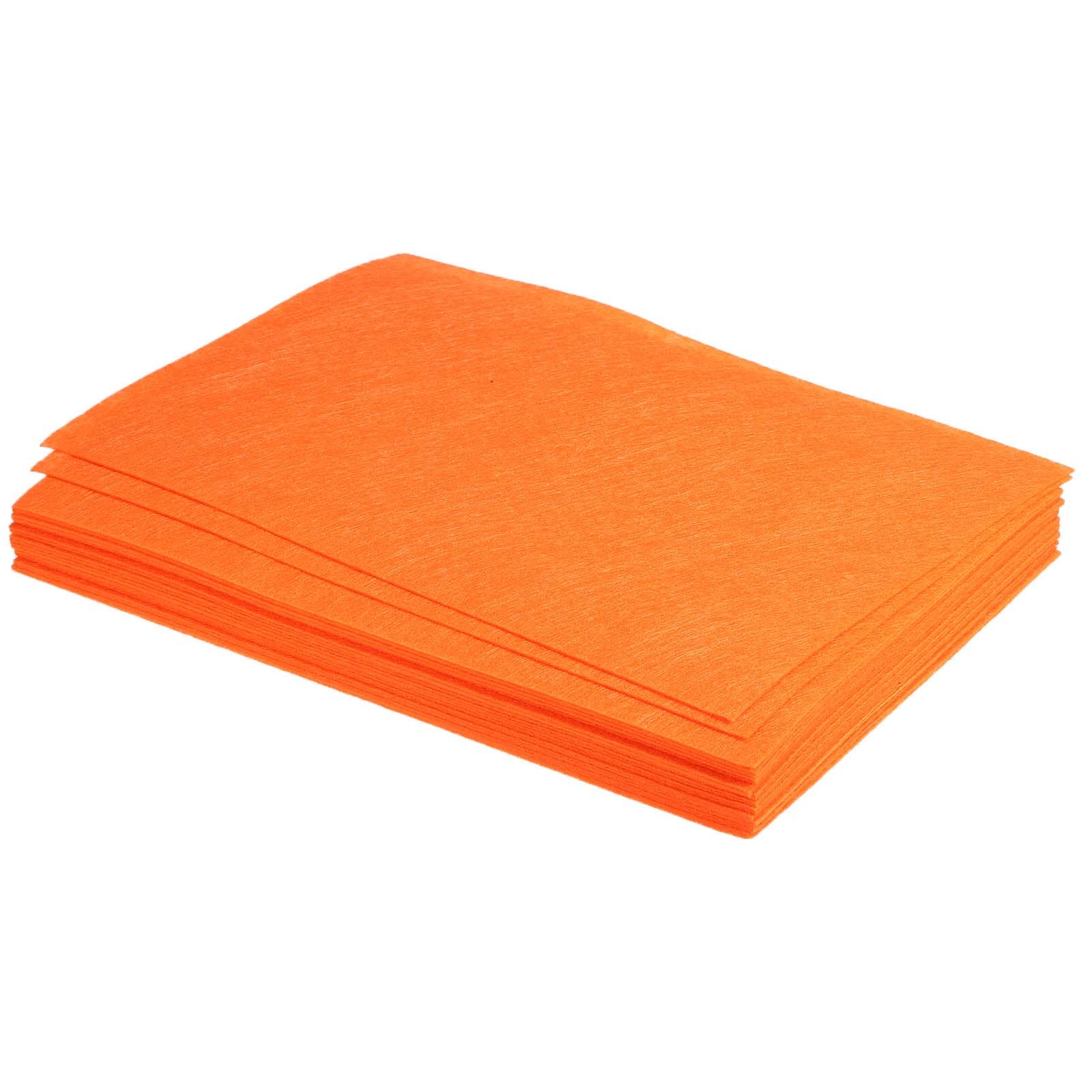 PATIKIL Soft Felt Sheets Fabric Craft Sheets Orange 12 Inch x 8 Inch for DIY, Hobby, Decoration Pack of 24