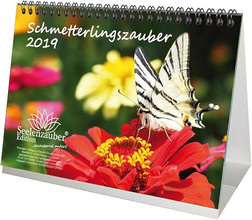 Download Calendrier de table en forme de papillon – Format A5 – Calendrier 2019 – Papillon – Fleurs – Couleur – Edition de Seelenzauber PDF