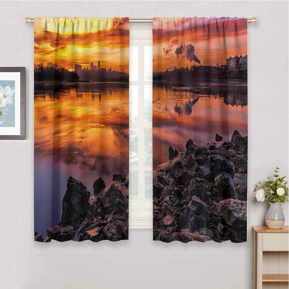 Landscape Cute Curtain, Curtains 39 inch Length USA