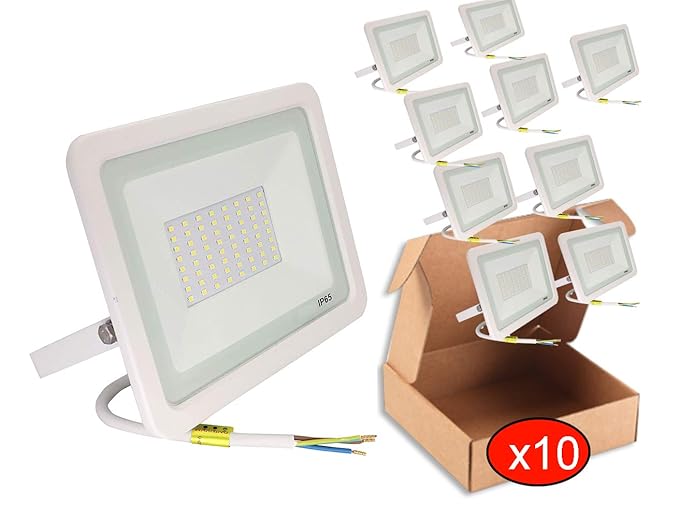 POPP® juegos de 5 y 10 Floodlight Led Foco Proyector Led 10w 20w ...