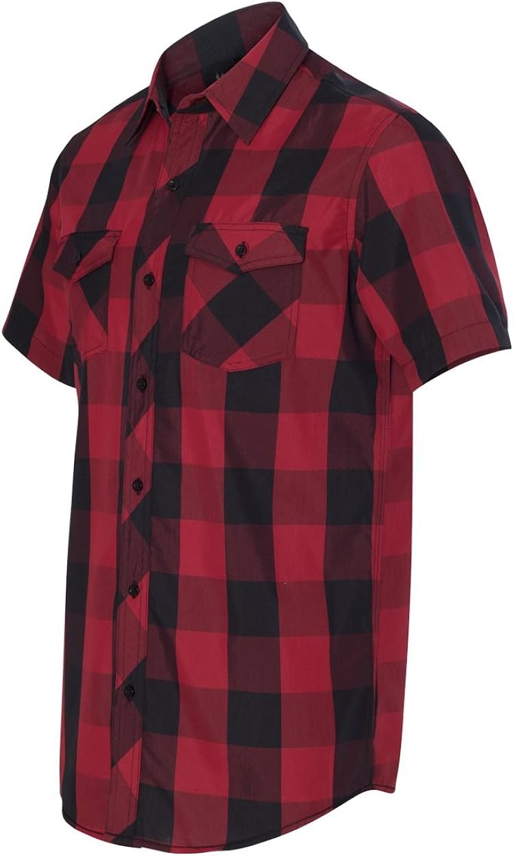 Burnside Buffalo Plaid Woven Shirt (B9203): Burnside: Clothing