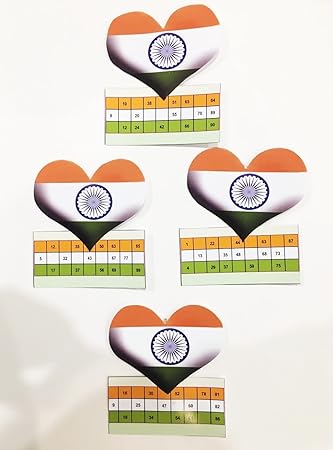 Indian Flag Tambola Tickets