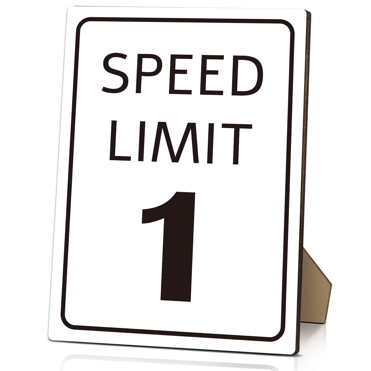 Photo 1 of Race Car Birthday Sign with Stand, Speed Limit 1 Sign, 8 x 11 Inch Table Signage For Ceremony & Reception, Let's Go Racing Party Supplies for Boys Girls Race Fans, Birthday Table Decor Supplies