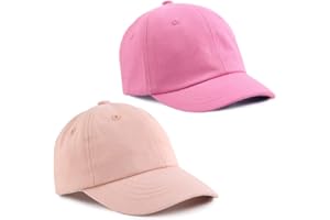 PEECABE Baby Boys Girls Plain Baseball Caps Cotton Toddler Hat Kids Classic Cap Children Sun Hats Spring Summer 1-5Y