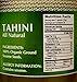 Baron's Kosher USDA Organic Pure Ground Sesame Tahini 16-ounce Jars (Pack of 4)
