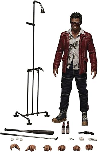 Amazon プレミアムアルティメイトマスターピース ファイト クラブ ブラッド ピット タイラー ダーデン 1 6 アクションフィギュア レッドジャケット Ver Bw Fc フィギュア ドール 通販