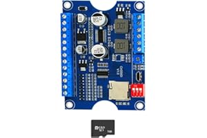 Voice Playback Module with 1GB Card,80W Low Lever Trigger DC 9-24V CH358D Chip Support USB Download, MP3 Hardware Decoding,10