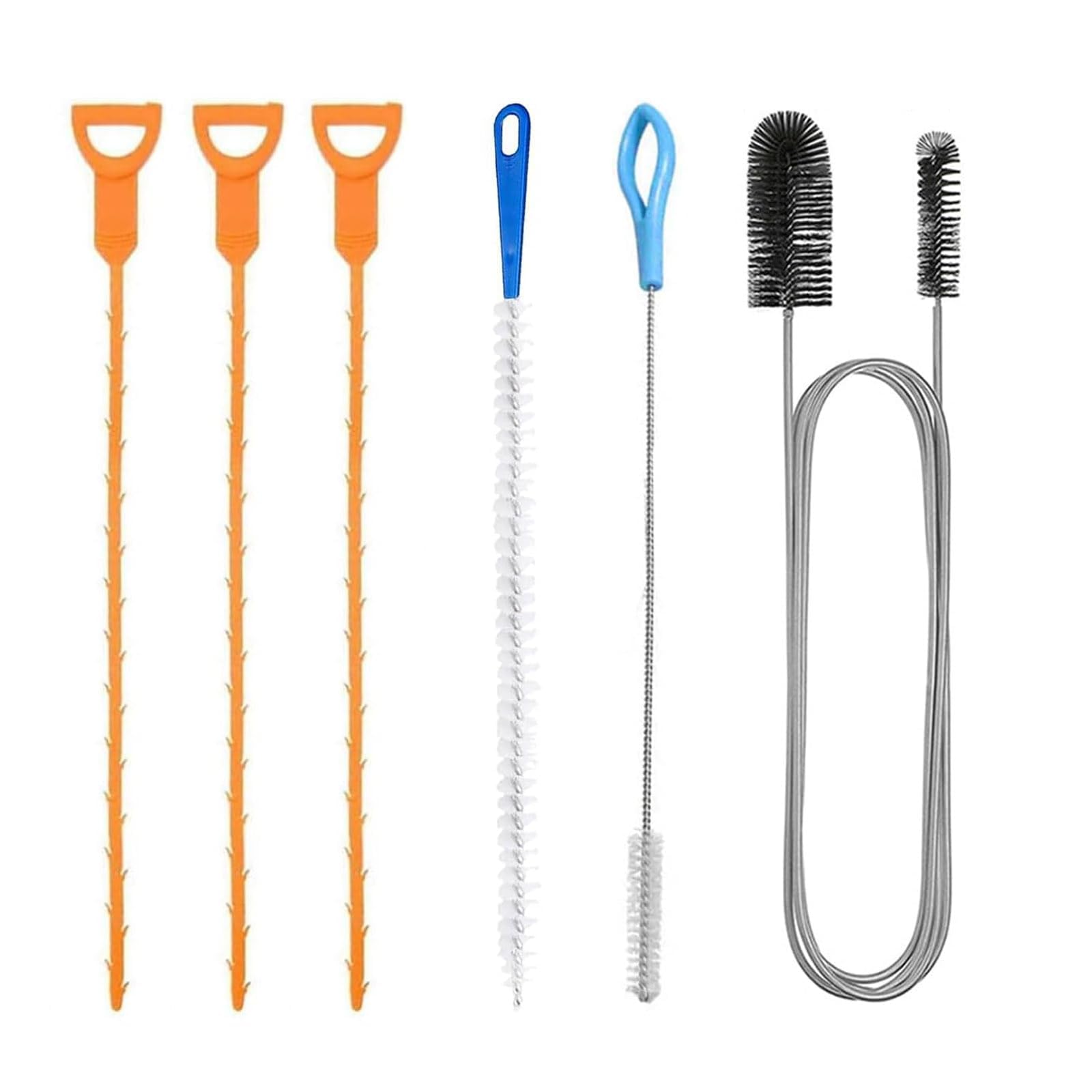 6 PCS Drain unblocker Tools, Shower Drain Unblocker, Multifunctional Sink Unblocker Tool, Plumbing Unclogger Tool for Bathroom Shower Kitchen Plug Hole for Bathroom Shower Kitchen Plug Hole