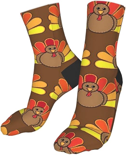Casual Socks Turkey for Thanksgiving Men's/Women's