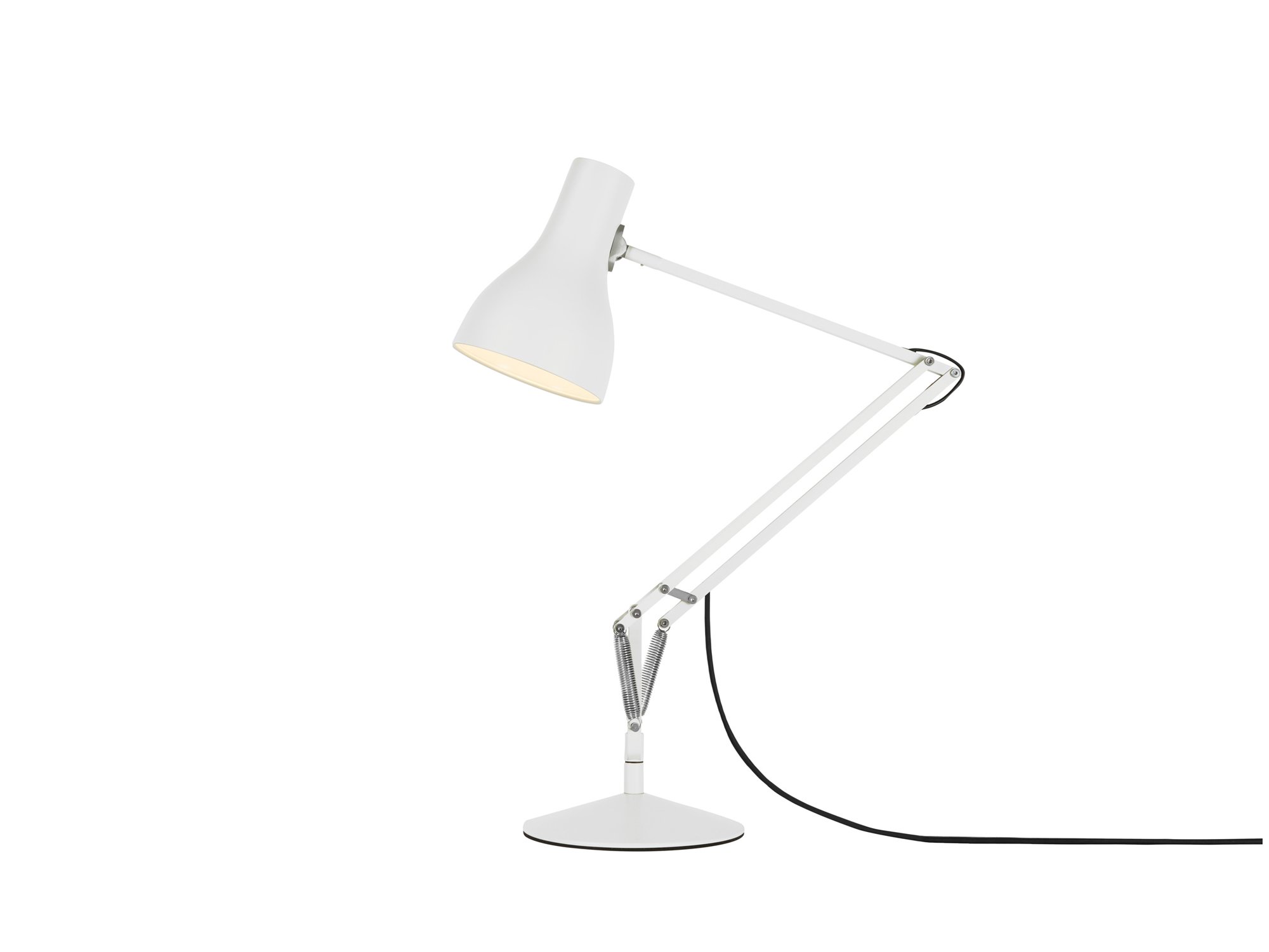 Anglepoise Type 75 Desk Lamp, Aluminium, White