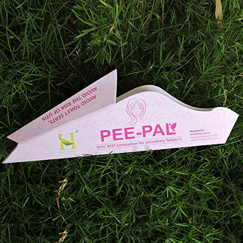 HealthGoodsIn Disposable, Portable Female Urination Device PeePal Ideal for Camping Highways Hikes Or When Using Dirty Public Toilets- Pack of 10 Funnels