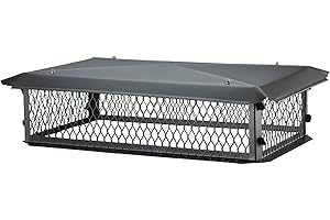 HY-GUARD Chimney Cap Multi-Flue Masonry, 14" x 26" x 10"H, Galvannealed Steel