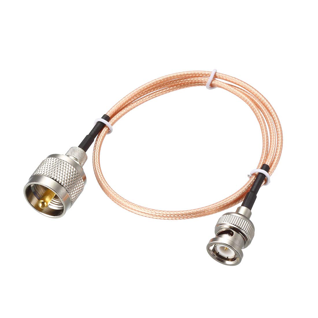sourcing map UHF () Male to BNC Male Antenna Radio Cable RG316 Coax Cable 3 Feet for Coax Mobile to Base Antenna
