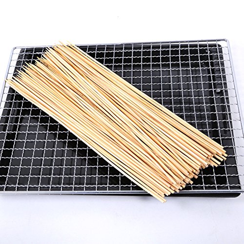 200pcs/pack 8'' Bamboo Skewers Grill Wood Sticks Barbecue BBQ Tools Outdoor Barbecue Skewer