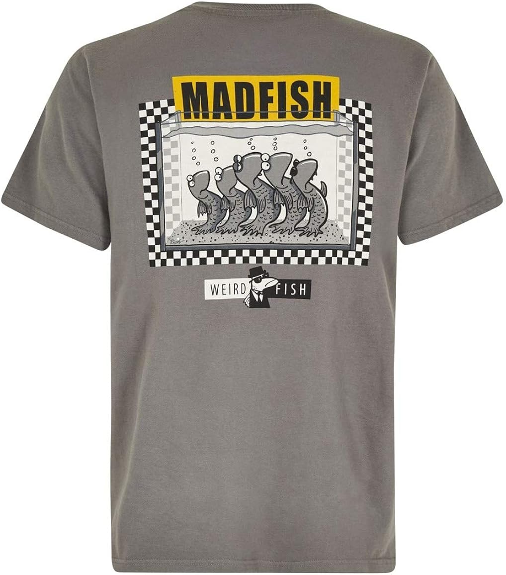 Weird Fish Madfish Artist TShirt Steel Grey Size L Amazon.co.uk Clothing