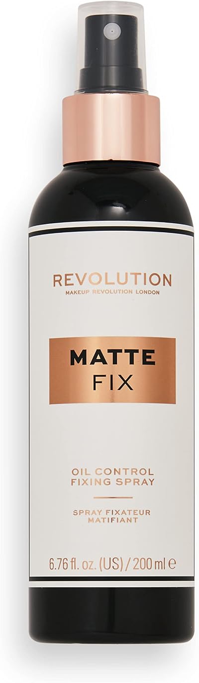 Revolution Beauty London Big Matte Fix Setting Spray 200ml Long Lasting Oil