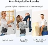 YAHA Back Support Belt for Men Women Lower Back Pain Relief 7 Stays L view 5