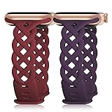 Braided Silicone Bands Compatible with Apple Watch