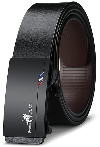 OYIFAN Black Belt Men, Genuine Leather Dress Designer Belts for