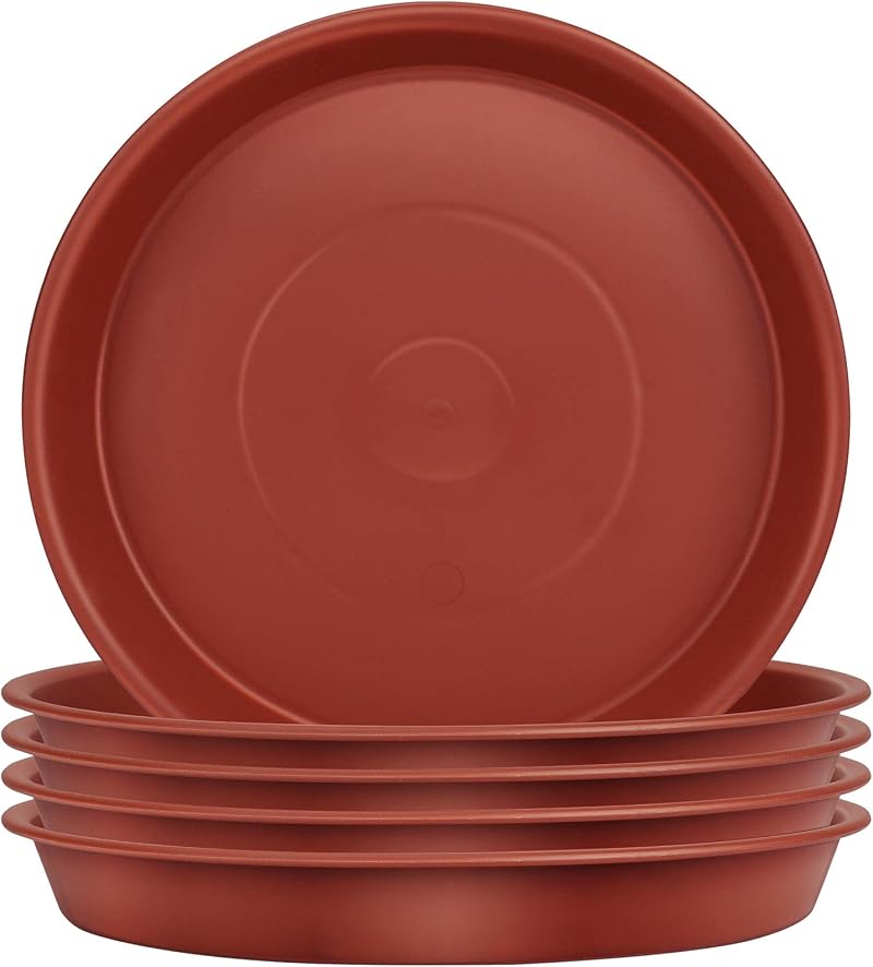 TStarJungle 5 Pack Plant Saucers 36cm Thick Drip Trays Indoor Outdoor