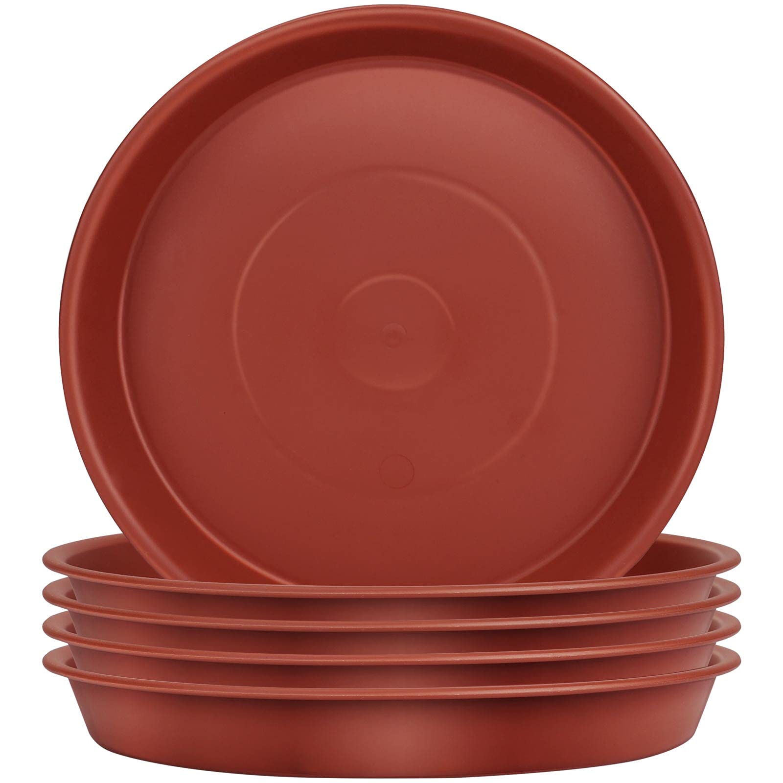 TStarJungle 5 Pack Plant Saucers, Flower Pot Drip Trays for Indoor/Outdoor Plants Garden Saucers Plant Pot Saucer Trays, Surface Protection for Household Plants - 24cm