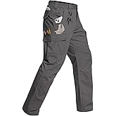 CARWORNIC Men's Stretch Tactical Work Pants Flex Ripstop Water Resistant EDC Utility Hiking Cargo Pants with 12 Pockets