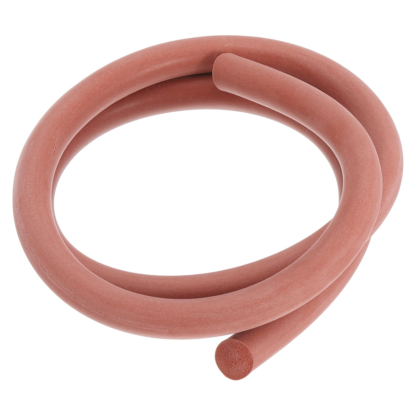 PATIKIL Silicone Foam Seal Strip, 1Meters(3.28Ft) 14mm(0.55") Dia Round High Density Solid Sponge Rubber Weather Stripping Cord for Sealing Gap Blocker Insulation, Red