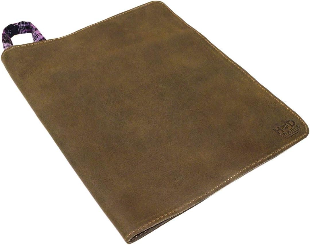 Hide & Drink, Rustic Leather Journal Cover (8.5 x 11 in.) / Refillable Moleskine Cahier XXL Handmade : Dark Jade : Office Products
