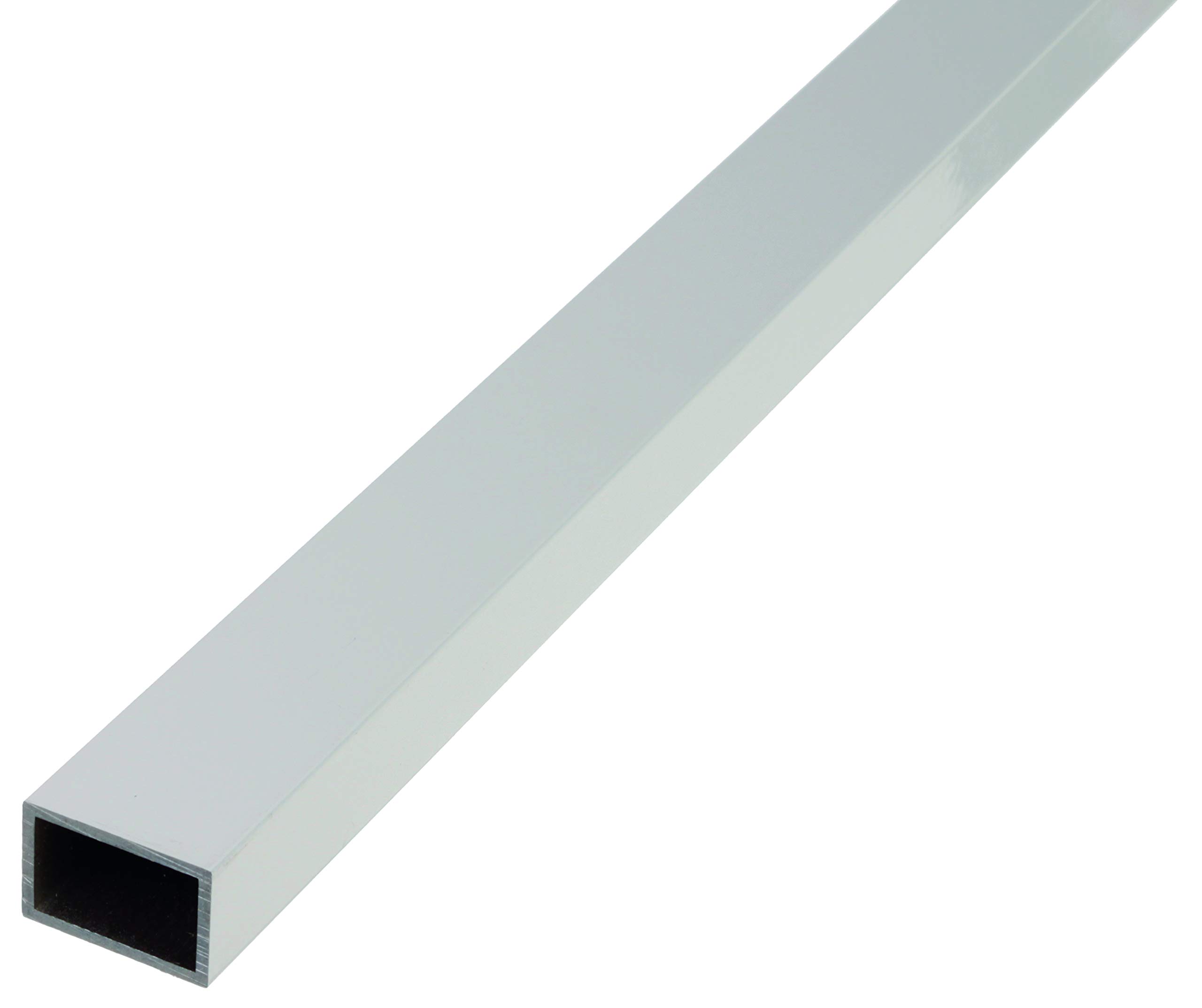 ALBERTS Aluminium Rectangular Tube, Silver, 1000mm x 50mm x 20mm, 2.0mm Thick, 1pc