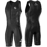 SLS3 Triathlon Suits Mens - Durable Sleeveless Tri Suit Men Triathlon Suit - Lightweight Trisuit with 2 Pockets for Storage