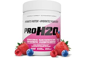 PVL Pro Series PROH2O | Advanced Hydration powder, electrolyte powder with 5 key electrolytes no sugar, carb free, zero calor