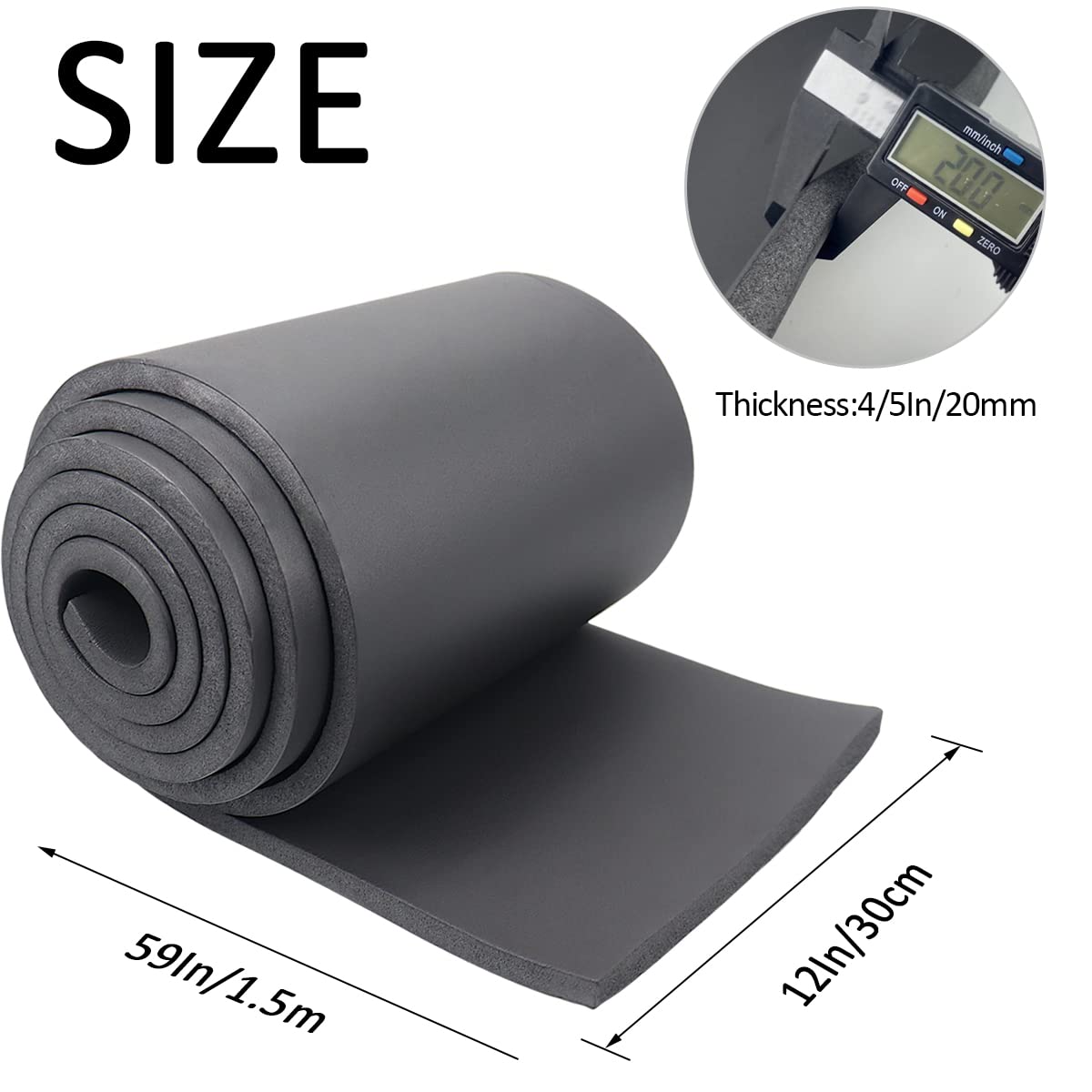 Neoprene Foam Board, Self-Adhesive, 300 Mm (W) X 1.5 Mm (D) X 1.5 M (L