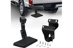 TOMANIC 75312-01A Rear Bumper Step Compatible with Ford F150 (2015 2016 2017 2018 2019 2020) Retractable Truck Bed Step