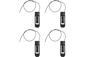 VILLCASE 4Pcs Surfboard Fin Clips Surfing Watershed Fin Clip Paddle Board Surfboard Tail Clip Surfboard Accessory for Outdoor Surfing Beach 4.3 x 1.3 x 1cm (Black)