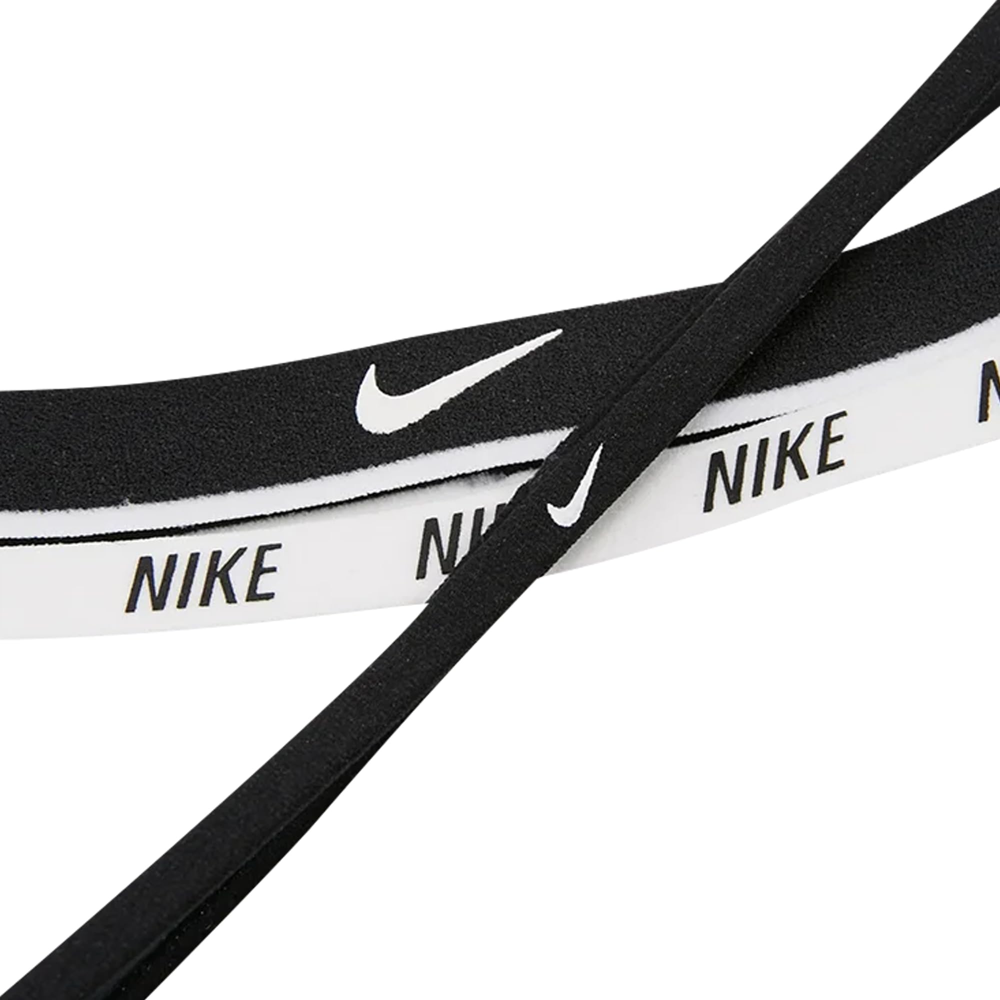 NIKE HEADBANDS MIXED WIDTH ( 3 PACK ) - BLACK / WHITE