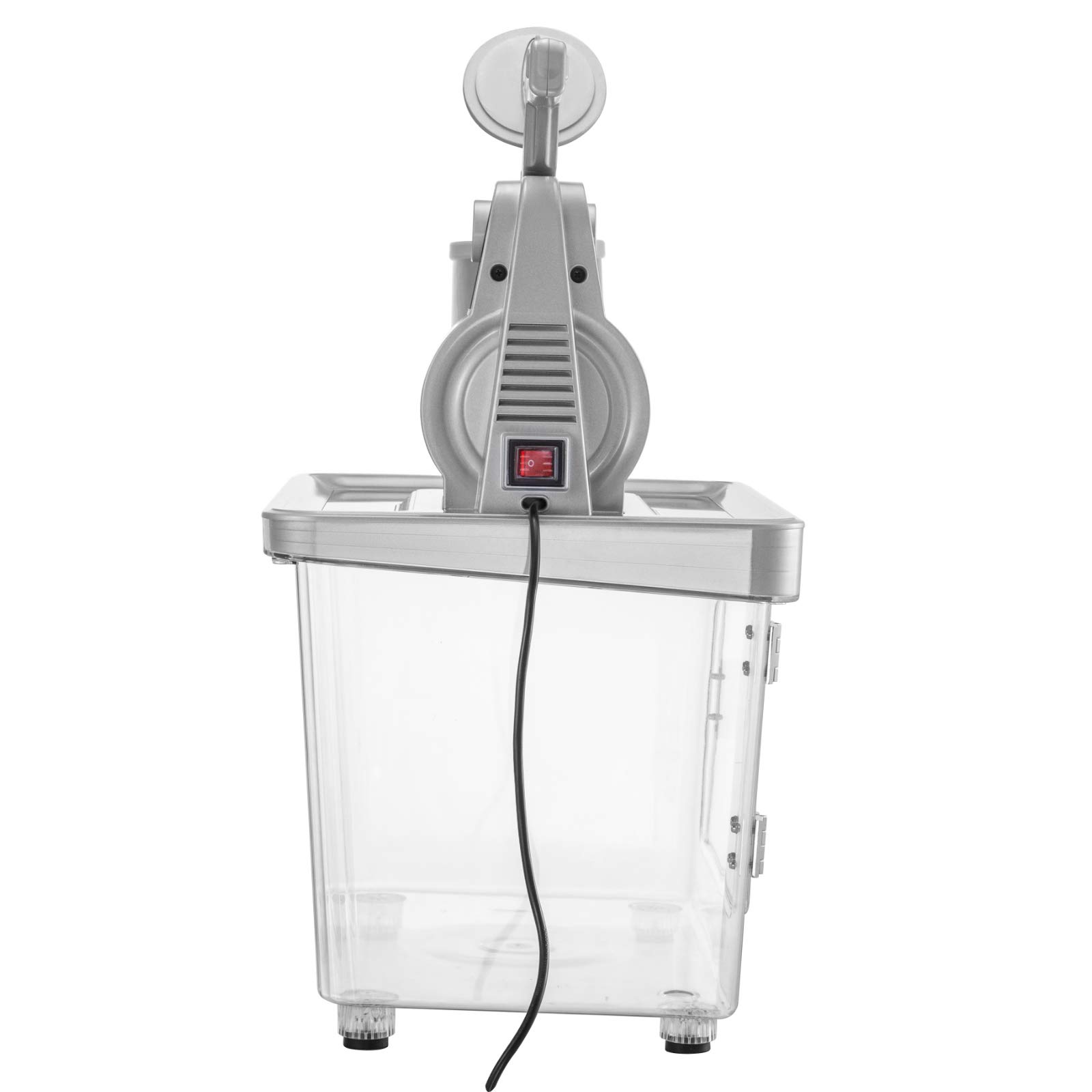 VEVOR 110V Commercial Ice Crusher 661LBS/H, ETL Approved 300W Electric Snow Cone Machine with Dual Blades, Stainless Steel Shaved Ice Machine with Safety On/Off Switch for Family, Restaurants, Bars