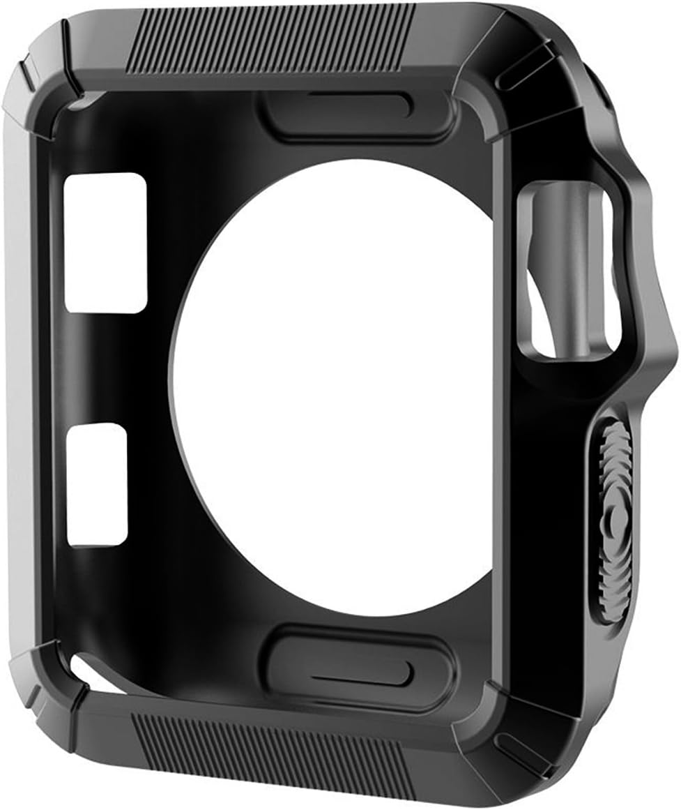 Apple Watch Case 42 mm,iwatch Rugged Armor Cover with Resilient Shock Absorption for 42mm Apple Watch Series 3/Series 2/1/Original/Nike+ Sport Edition