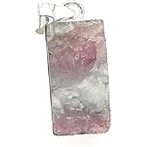 Natural Pink Tourmaline 925 Solid Sterling Silver Pendant 35mm