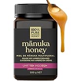 Manuka Honey New Zealand 100% Pure UMF 15+ MGO 514+ Raw & Unfiltered Certified Award Winning Silky Smooth Taste & Texture 500