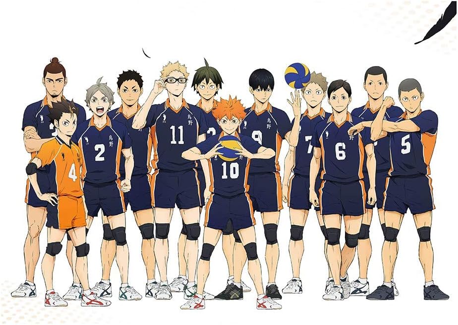 PORTOWN Haikyuu Poster Anime Character Poster Sport Volleyball Hanging Painting Wall Art Decor, 16.5in x 11.8in(C)
