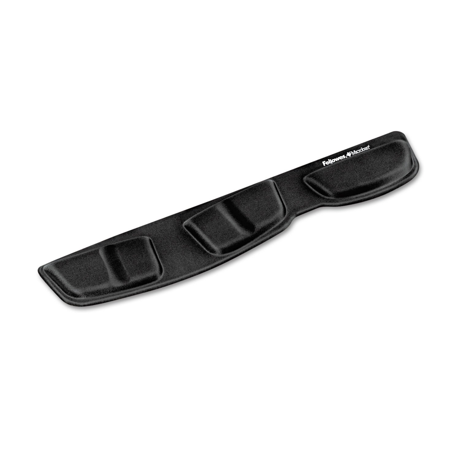 Fellowes Foam Keyboard Wrist Rest – Ergonomic Channel Design for Comfort & Support – Health-V Tunnel Prevention – Microban Antimicrobial Protection – Black