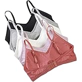 GAOIYO Big Girls Training Bras Wireless Light Padded Sports Halter Vest Bra Age 10-16 Teens