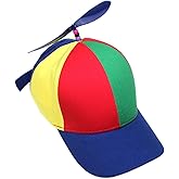 LABANCA Spinning Helicopter Hat for Adults & Kids Novelty Detachable Propeller Hat for 4th of July Parties Costumes Fun Gifts