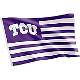 Desert Cactus Texas Christian University TCU Flag - 3 x 5 Feet Frogs Banner, Indoor/Outdoor Durable Fabric, 100% Polyester Design (Style Nation)