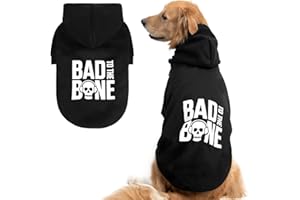 BINGPET Dog Hoodie with Leash Hole - Warm & Soft Fleece Dog Sweatshirt with Hood for Cold Weather, XL